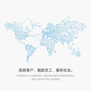 成就客戶(hù)、勉勵(lì)員工、服務(wù)社會(huì)。